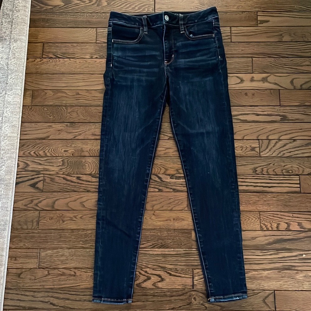 Dark skinny jeans
